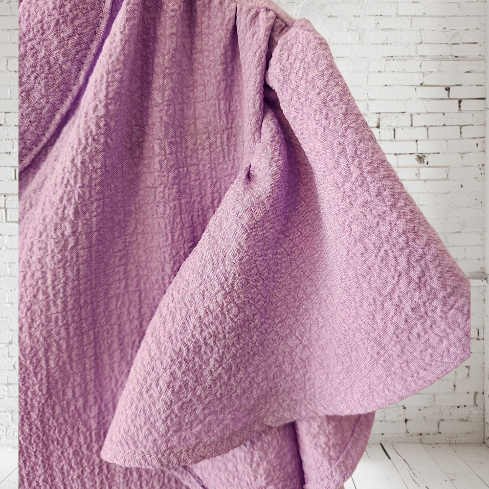 Andree By Unit Lavender Flutter Sleeve Top 1X - Picture 7 of 9